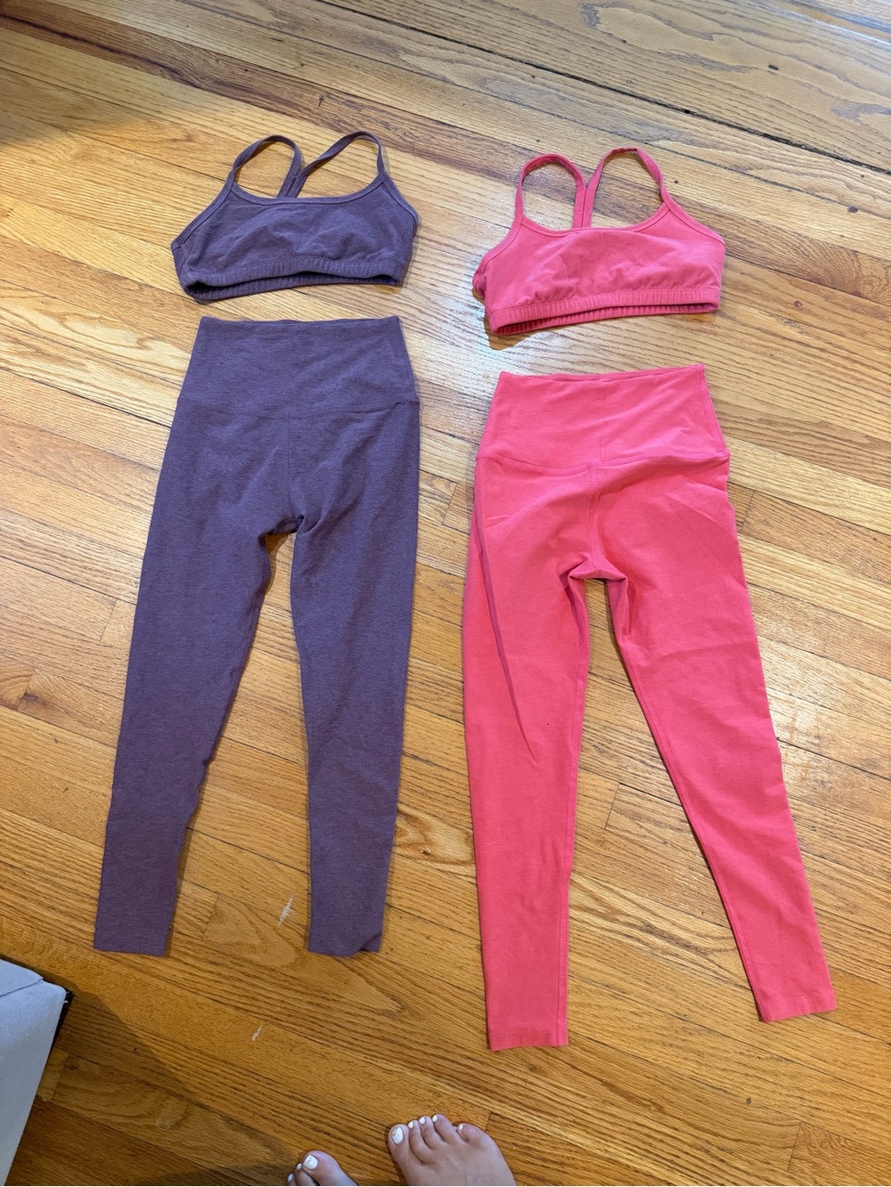 Beyond yoga spacedye Caught in the midi high waisted leggings & slim bra sets